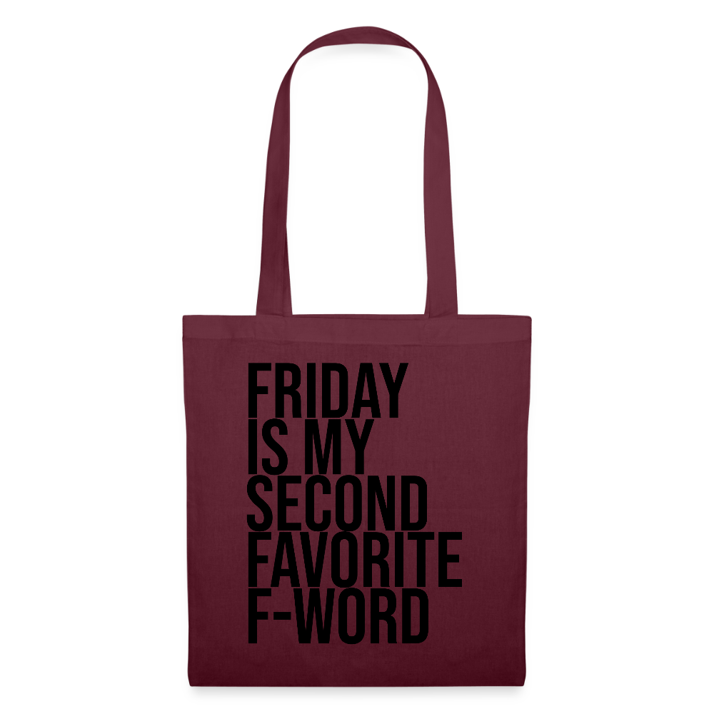 F-Word - Stoffbeutel - Burgunderrot