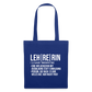 Leh-re-rin - Stoffbeutel - Royalblau