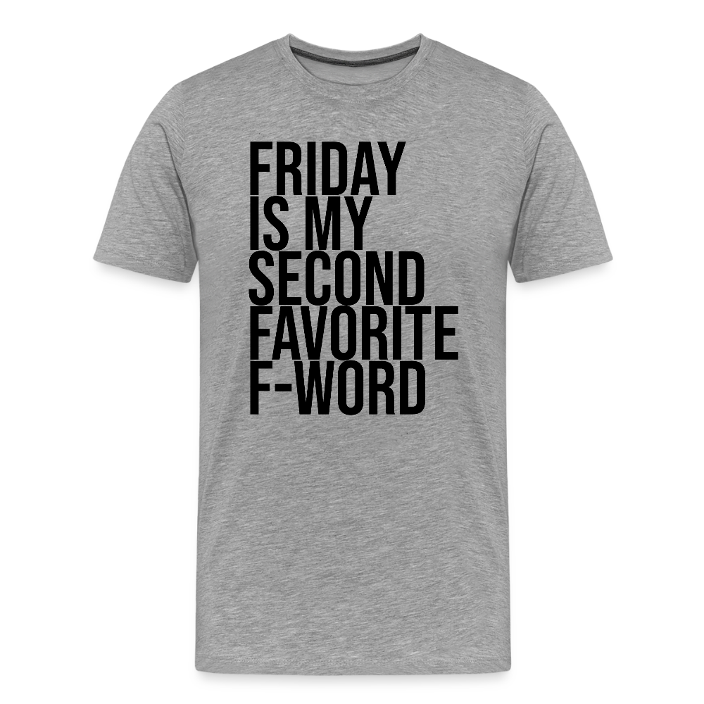F-Word - Männer Premium T-Shirt - Grau meliert