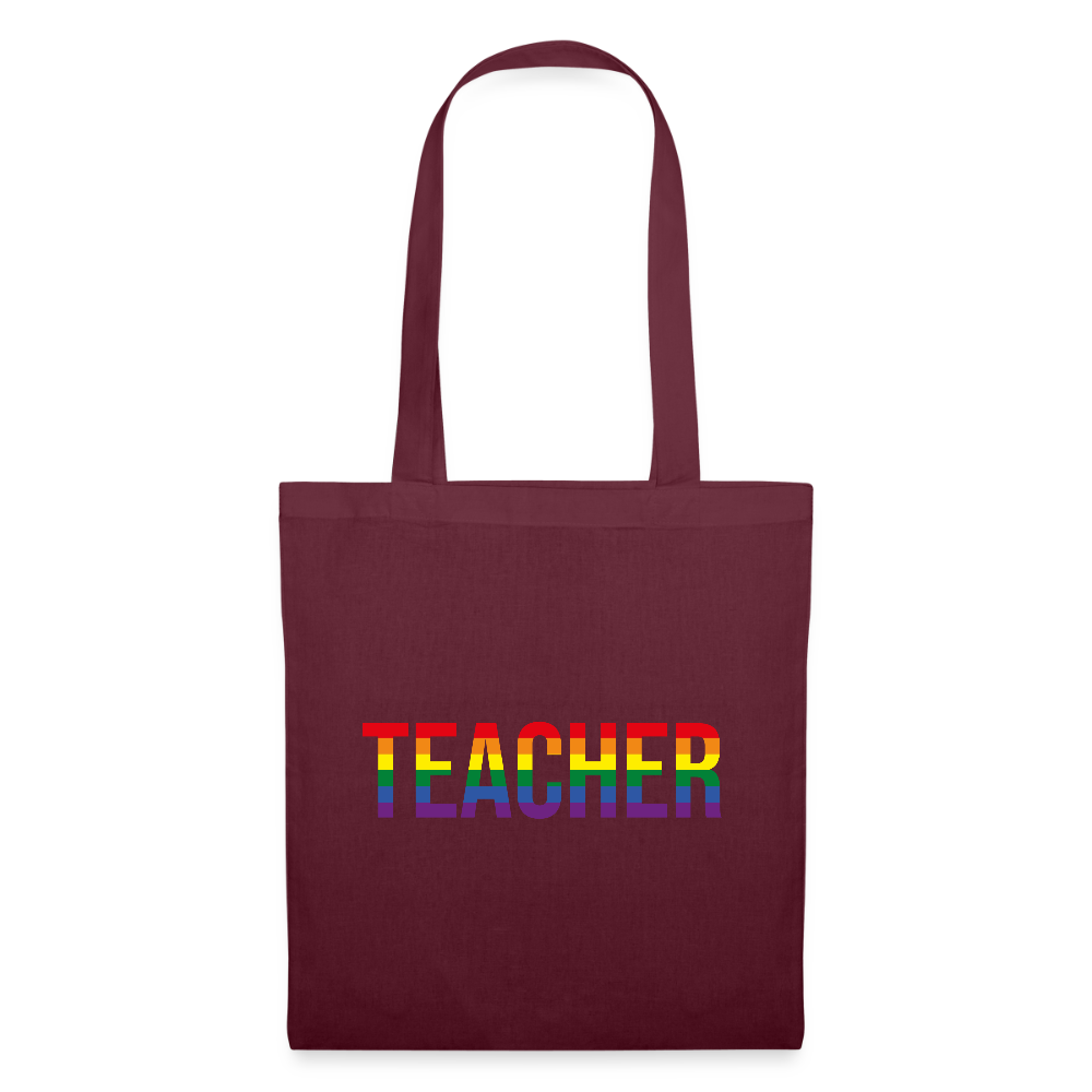 Teacher - Stoffbeutel - Burgunderrot