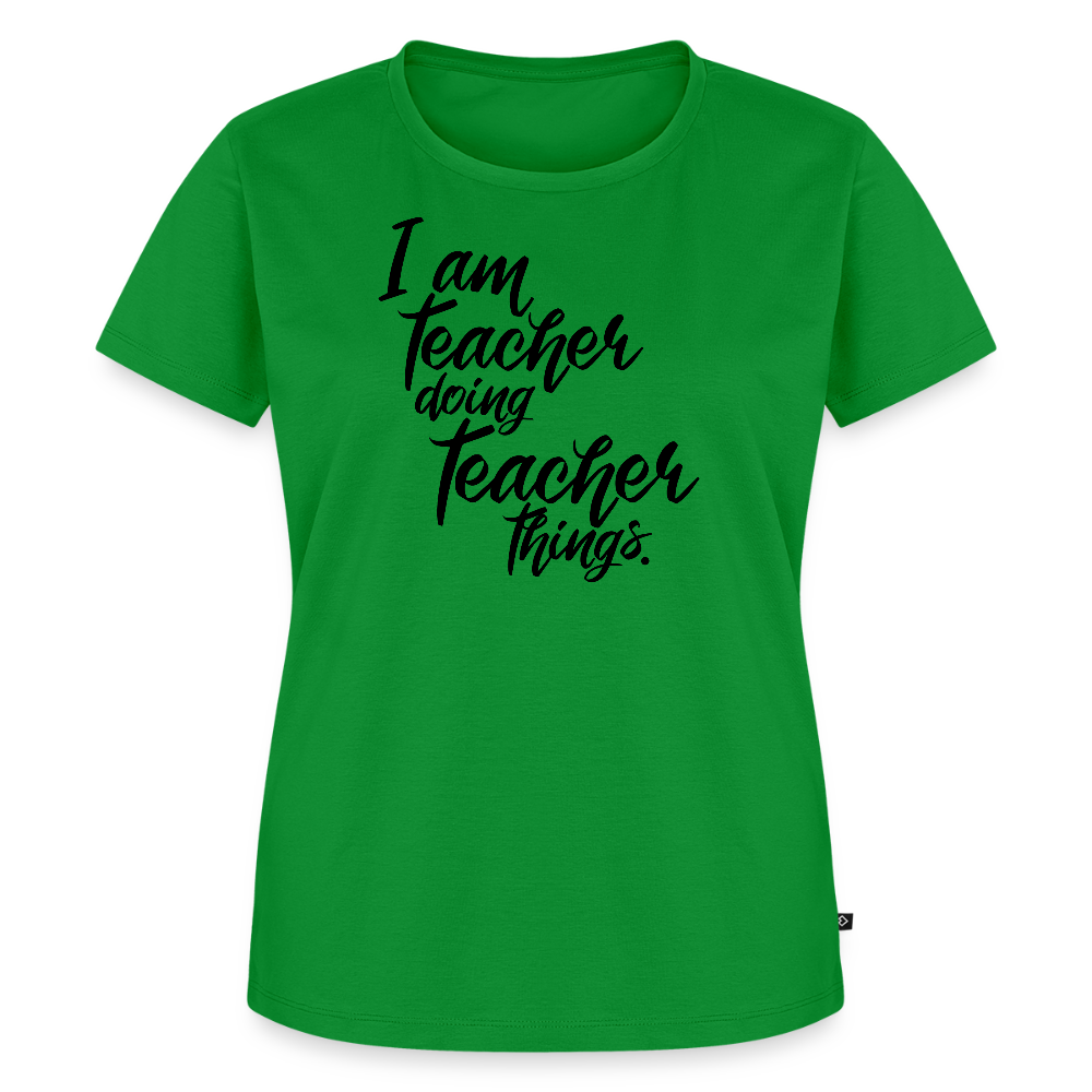 Teacher things - Frauen Premium T-Shirt - Grün