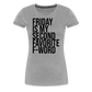 F-Word - Frauen Premium T-Shirt - Grau meliert