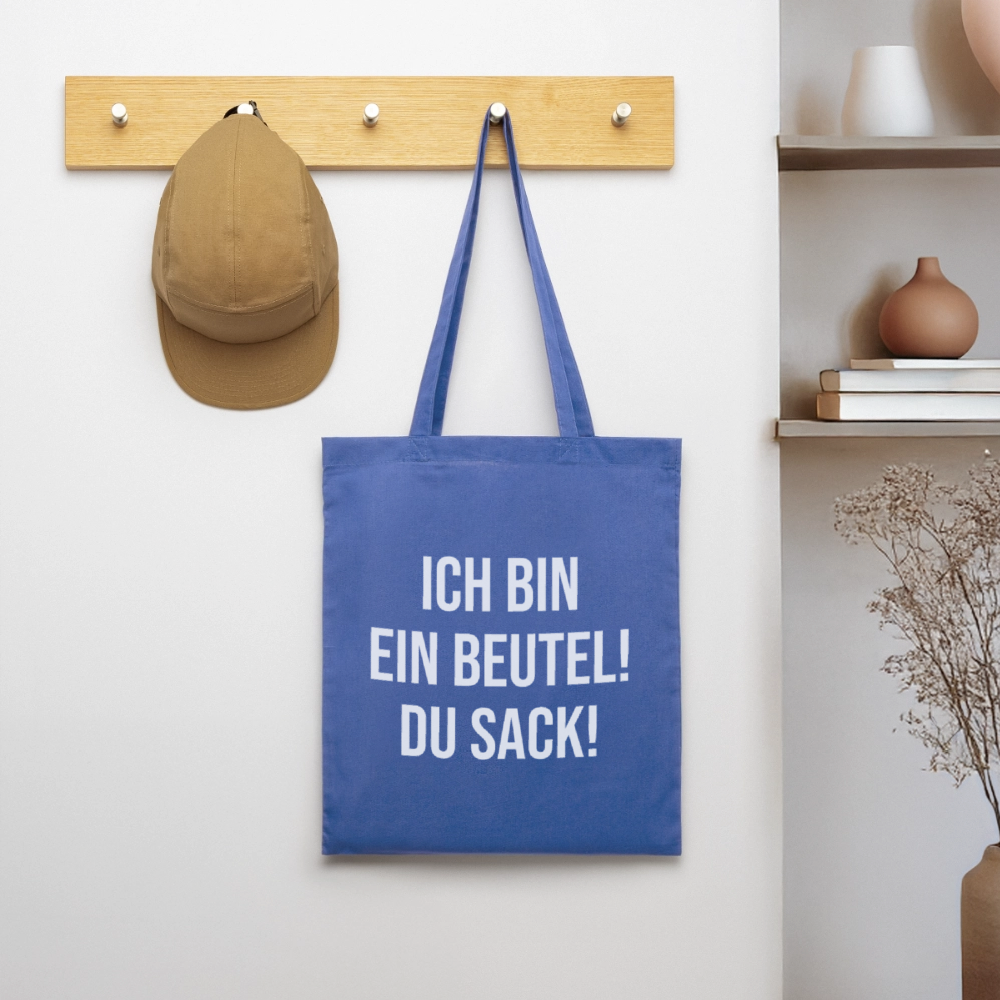 Ich bin ein Beutel! - Stoffbeutel - Hellblau
