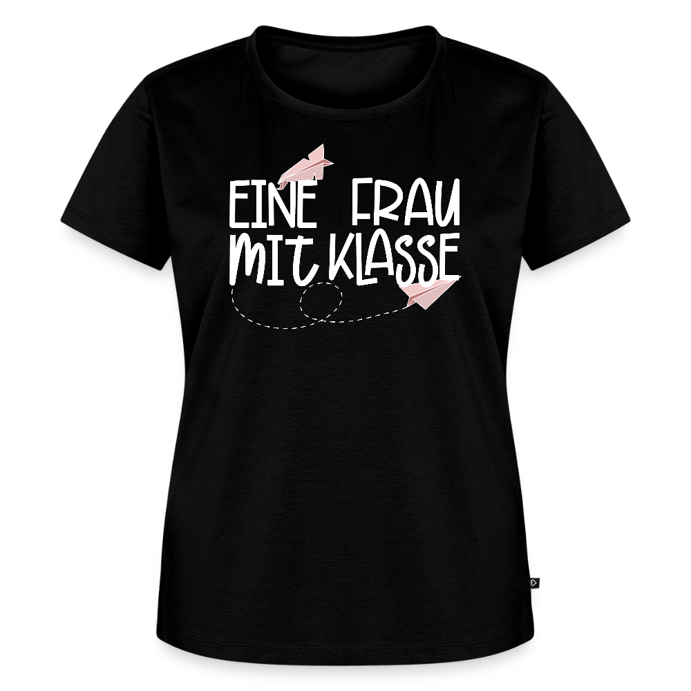 Eine Frau mit Klasse - Frauen Premium T-Shirt - Schwarz