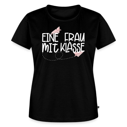 Eine Frau mit Klasse - Frauen Premium T-Shirt - Schwarz