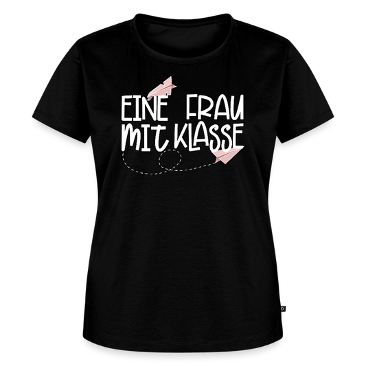 Eine Frau mit Klasse - Frauen Premium T-Shirt - Schwarz