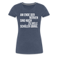 zu viele Schüler - Frauen Premium T-Shirt - Blau meliert