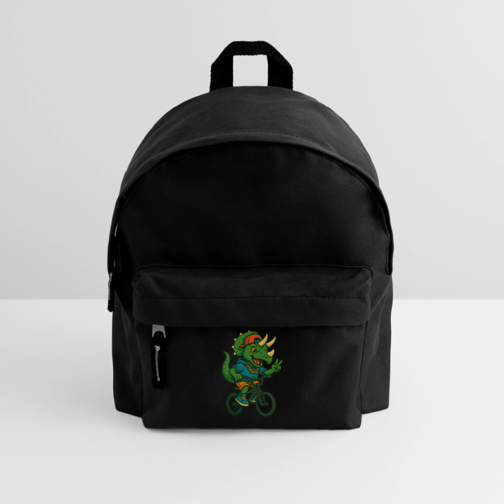 Triceratops - Kinder Rucksack - Schwarz