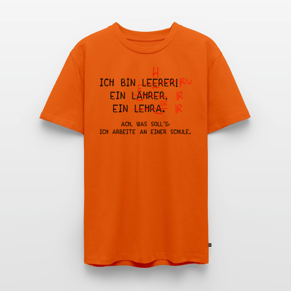 Ich bin Leerer. - Männer Premium T-Shirt - Orange 
