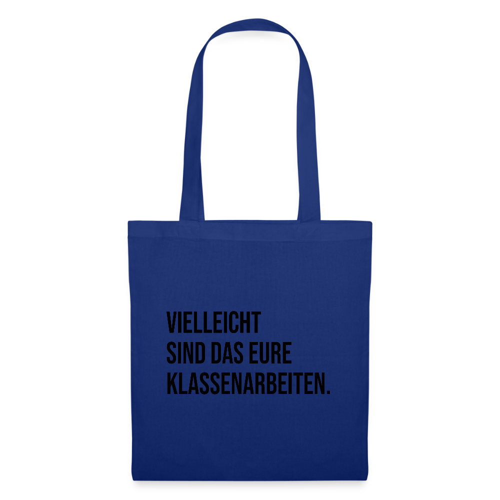 Klassenarbeiten- Stoffbeutel - Royalblau