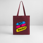Just be yourself - Bio-Stoffbeutel - Burgunderrot
