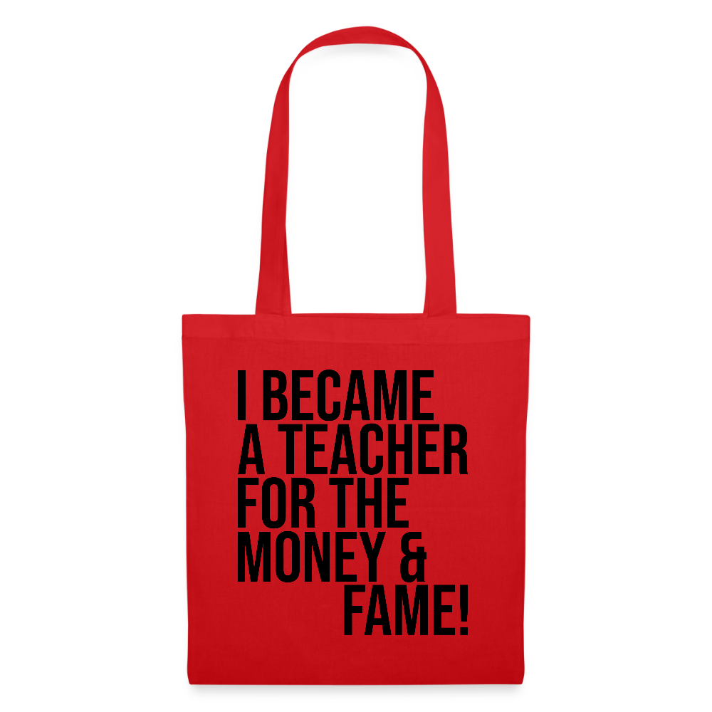 Money & Fame - Stoffbeutel - Rot