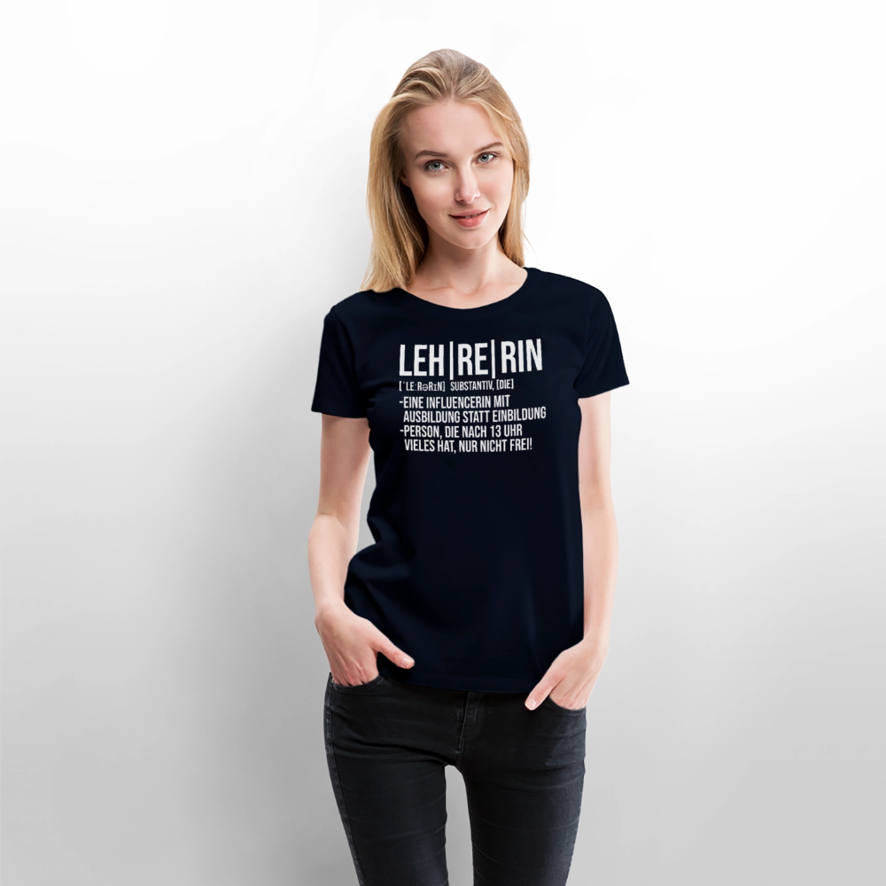 Leh-re-rin - Frauen Premium T-Shirt - Navy