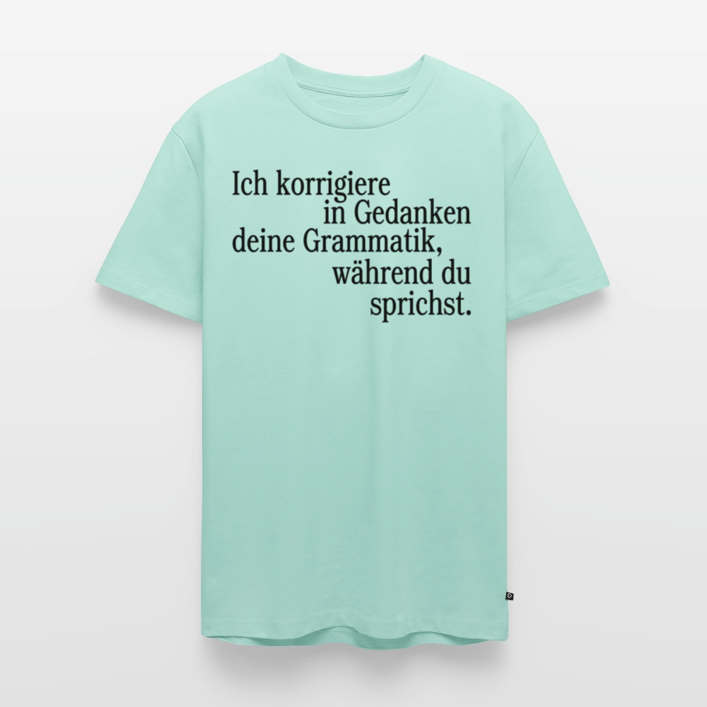 Grammatik - Männer Premium T-Shirt - Mint 
