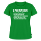 Leh-re-rin - Frauen Premium T-Shirt - Grün