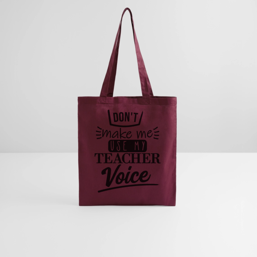 Teacher Voice - Stoffbeutel - Burgunderrot