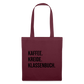 Kaffee. Kreide. Klassenbuch - Stoffbeutel - Burgunderrot