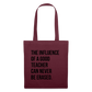 Teacher influence - Stoffbeutel - Burgunderrot
