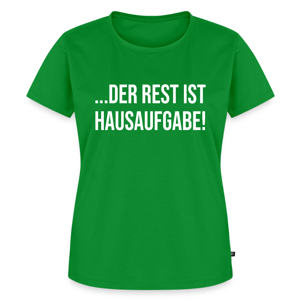 Hausaufgabe - Frauen Premium T-Shirt - Grün
