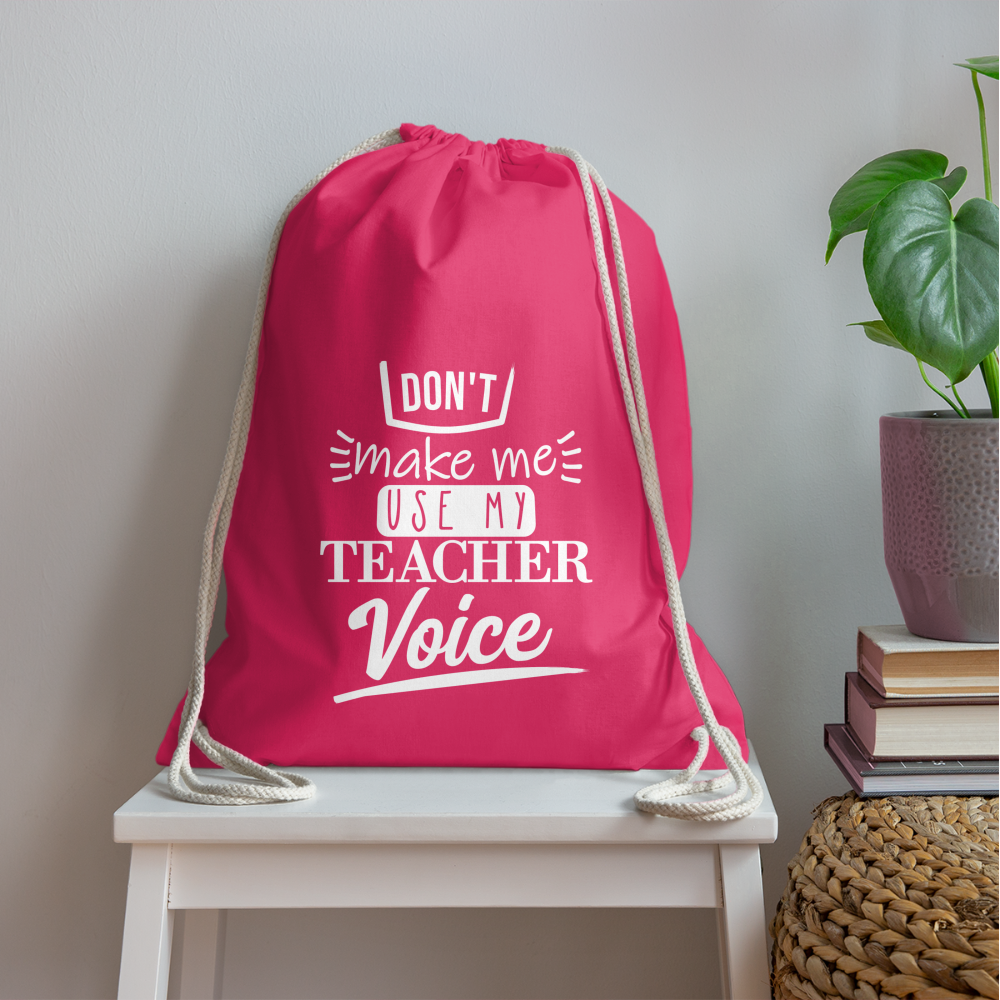 Teacher Voice - Turnbeutel - Fuchsia