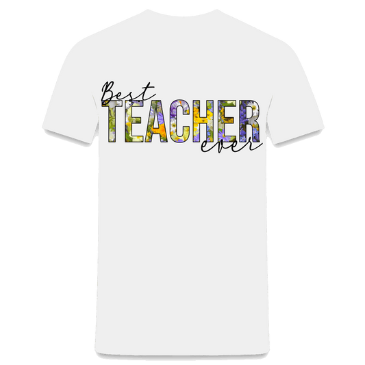 Best teacher ever - Männer T-Shirt - weiß