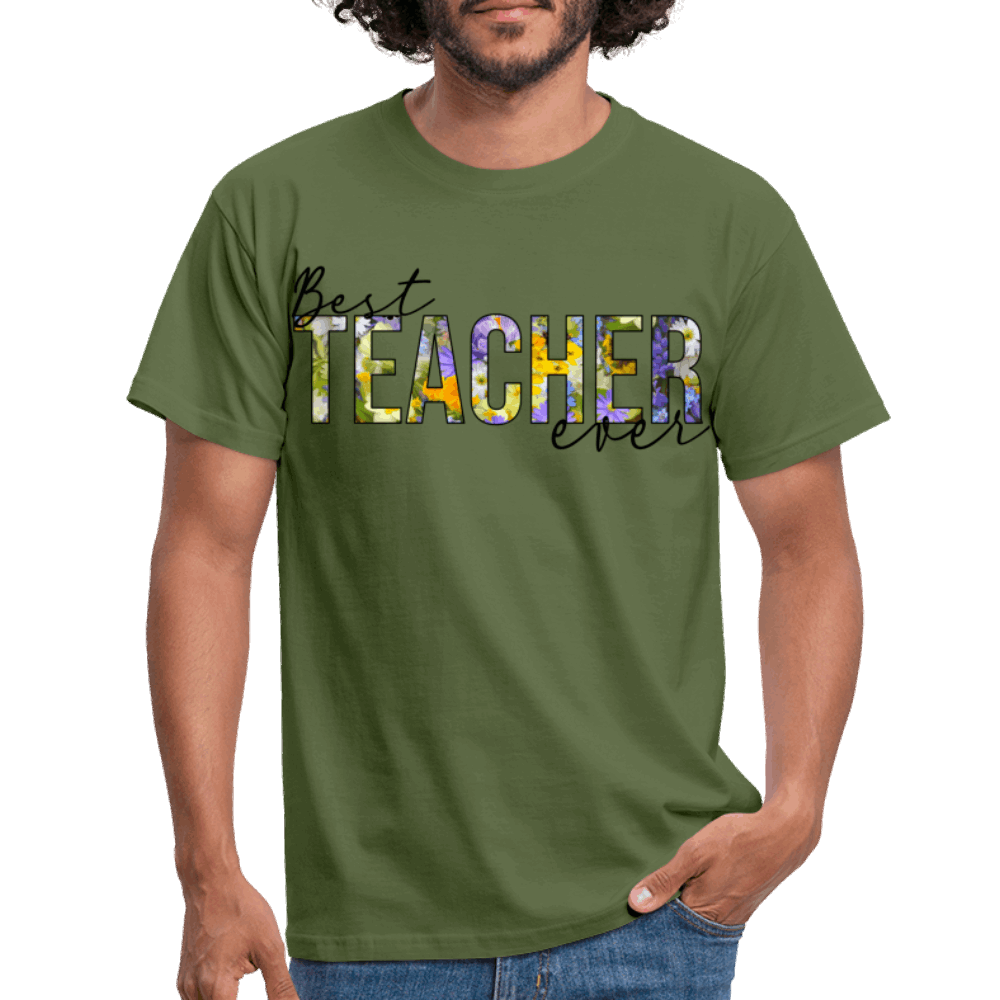 Best teacher ever - Männer T-Shirt - Militärgrün
