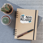 Ein Mann mit Klasse - Sticker - Mattweiß