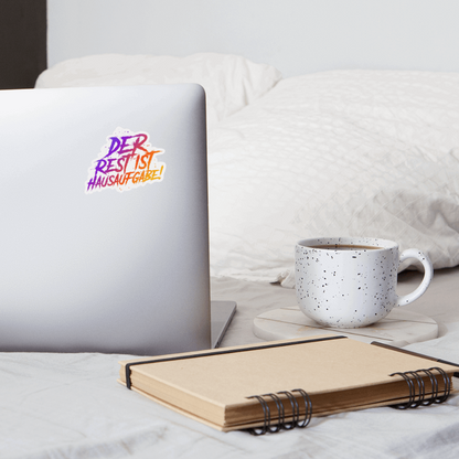 Der Rest ist Hausaufgabe! - Sticker - Mattweiß