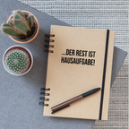 Der Rest ist Hausaufgabe! - Sticker - Transparent glänzend