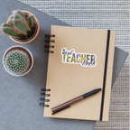 Best teacher ever - Sticker - Mattweiß
