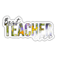 Best teacher ever - Sticker - Weiß glänzend
