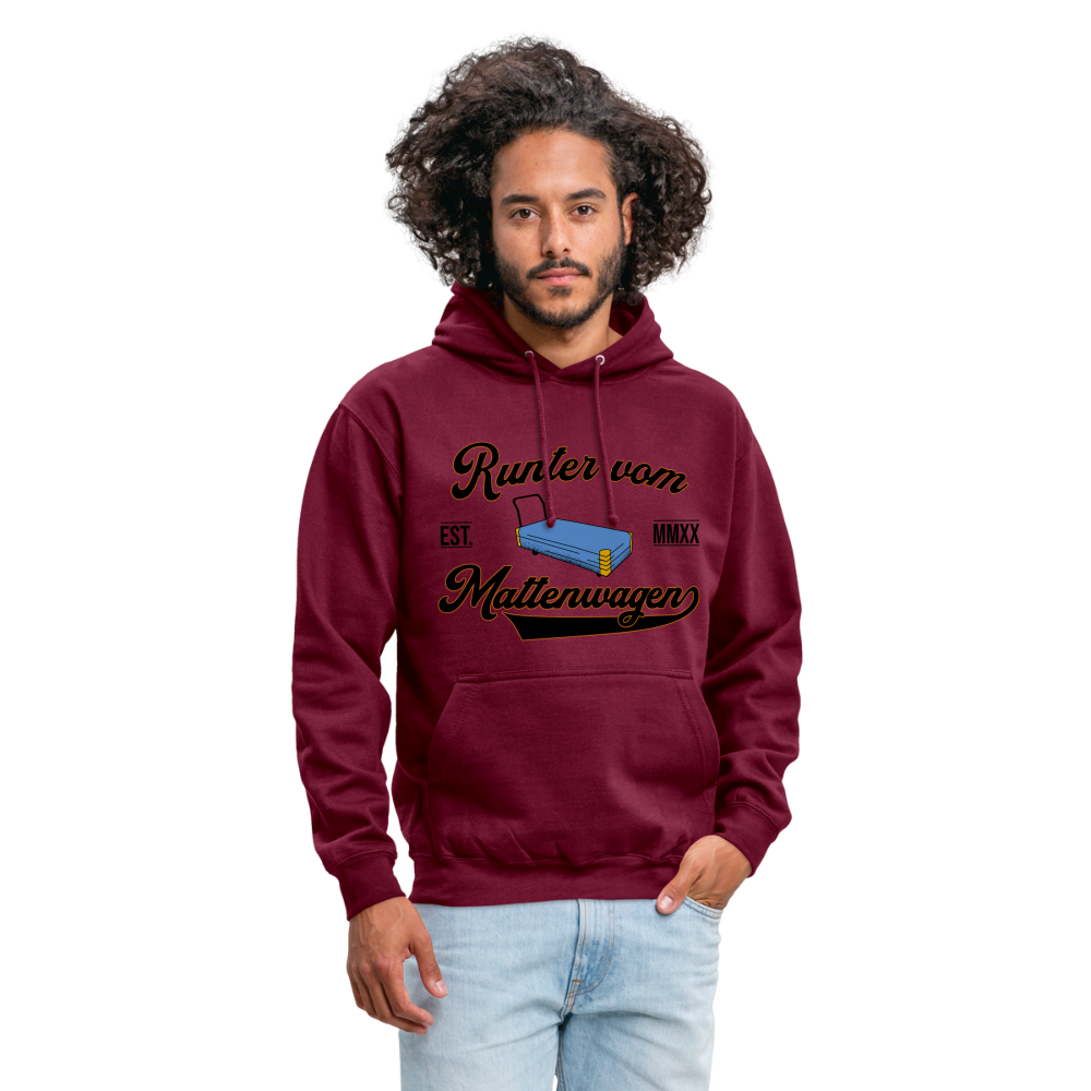 Runter vom Mattenwagen - Hoodie - Bordeaux