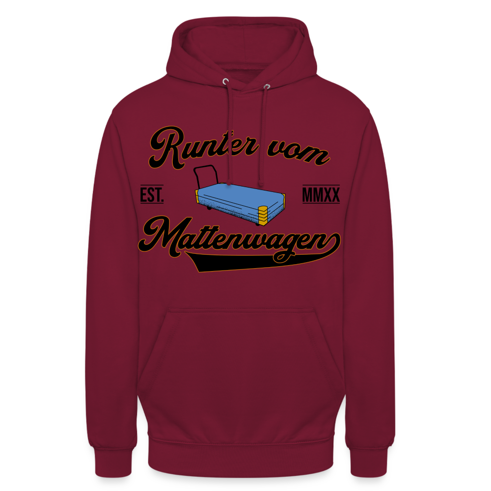 Runter vom Mattenwagen - Hoodie - Bordeaux
