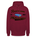 Runter vom Mattenwagen - Hoodie - Bordeaux