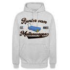Runter vom Mattenwagen - Hoodie - Hellgrau meliert