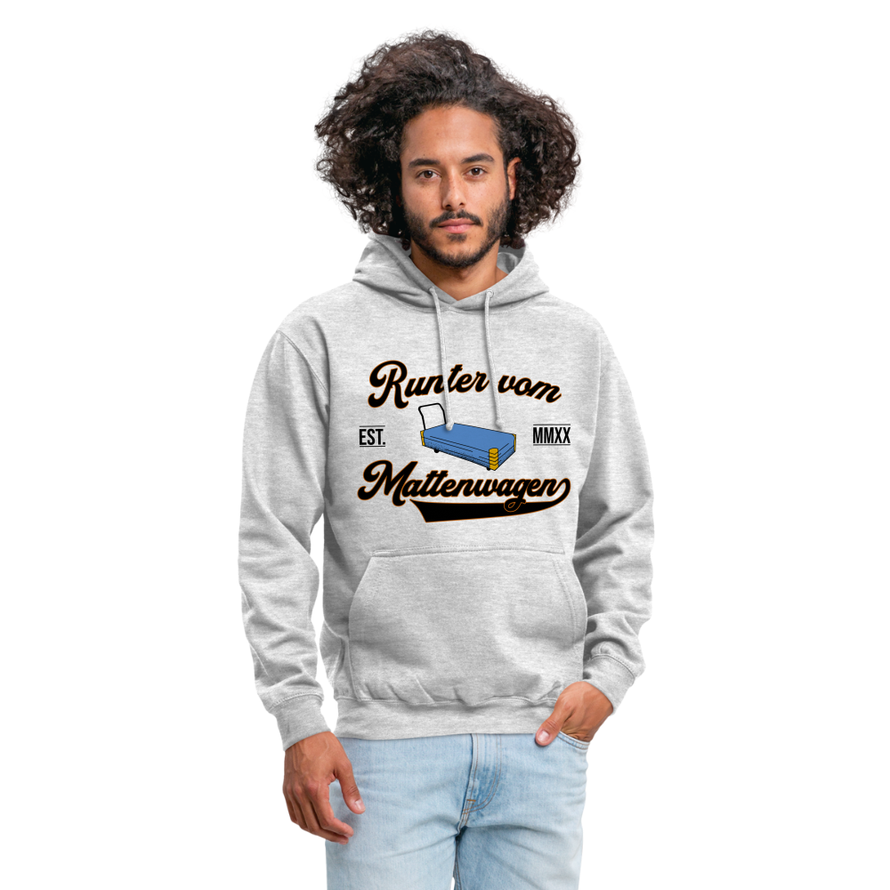 Runter vom Mattenwagen - Hoodie - Hellgrau meliert