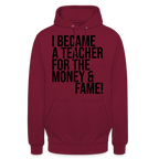 Money & Fame - Hoodie - Bordeaux