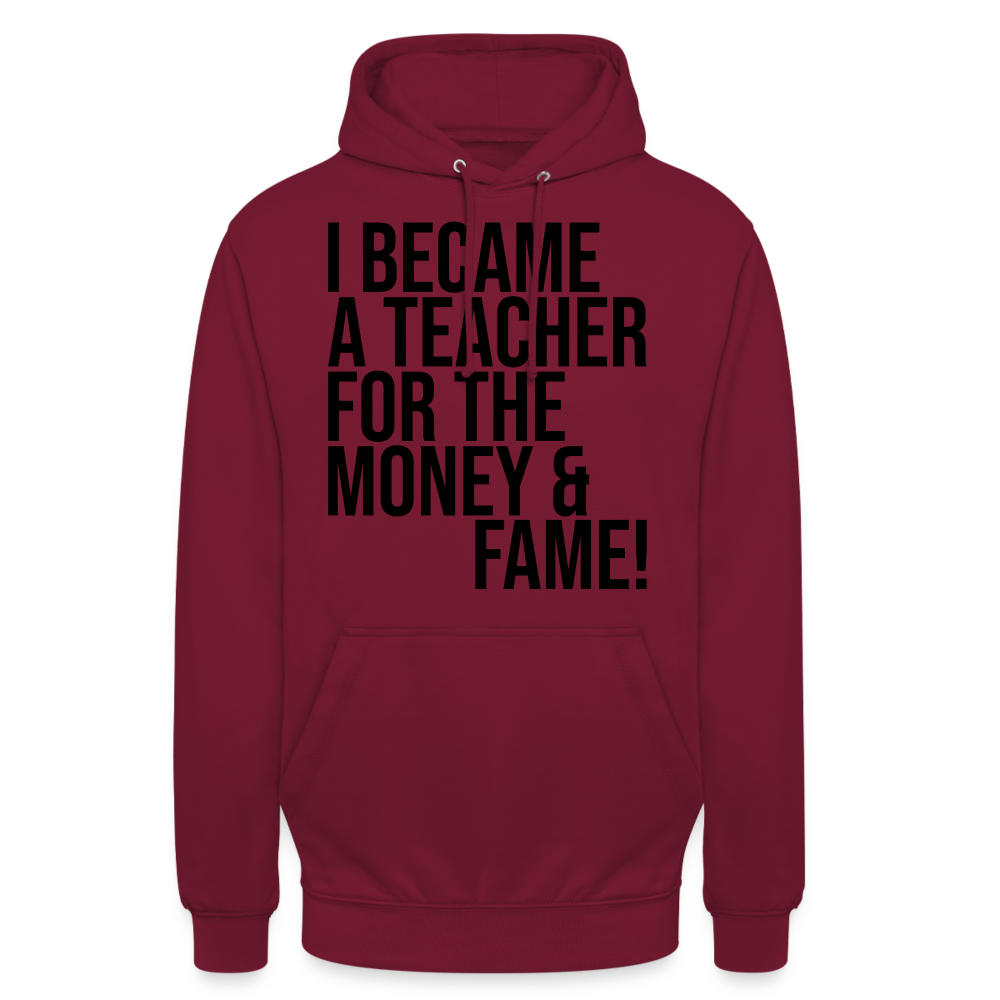 Money & Fame - Hoodie - Bordeaux