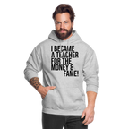 Money & Fame - Hoodie - Hellgrau meliert