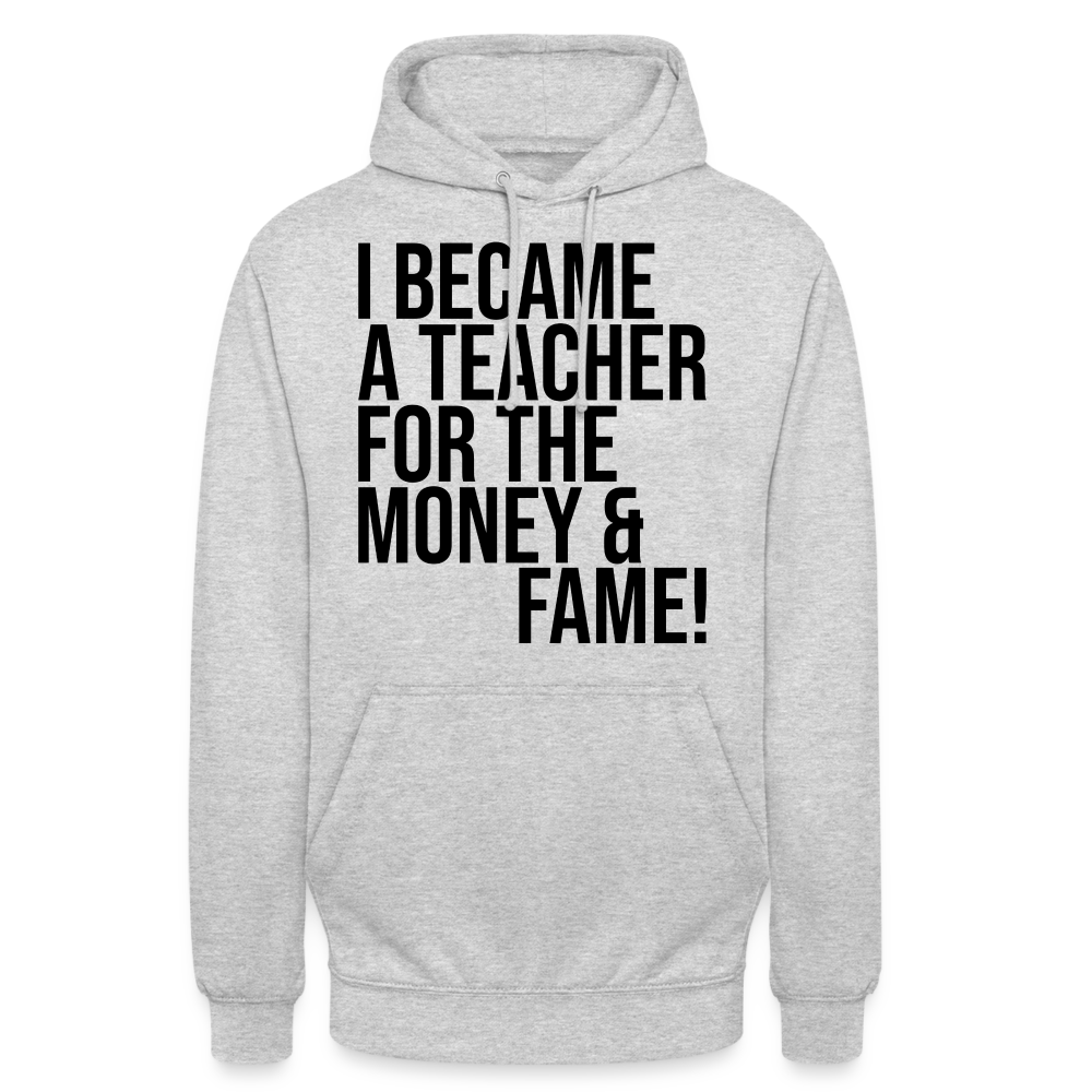Money & Fame - Hoodie - Hellgrau meliert
