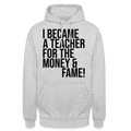Money & Fame - Hoodie - Hellgrau meliert