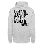 Money & Fame - Hoodie - Hellgrau meliert