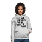 Money & Fame - Hoodie - Hellgrau meliert