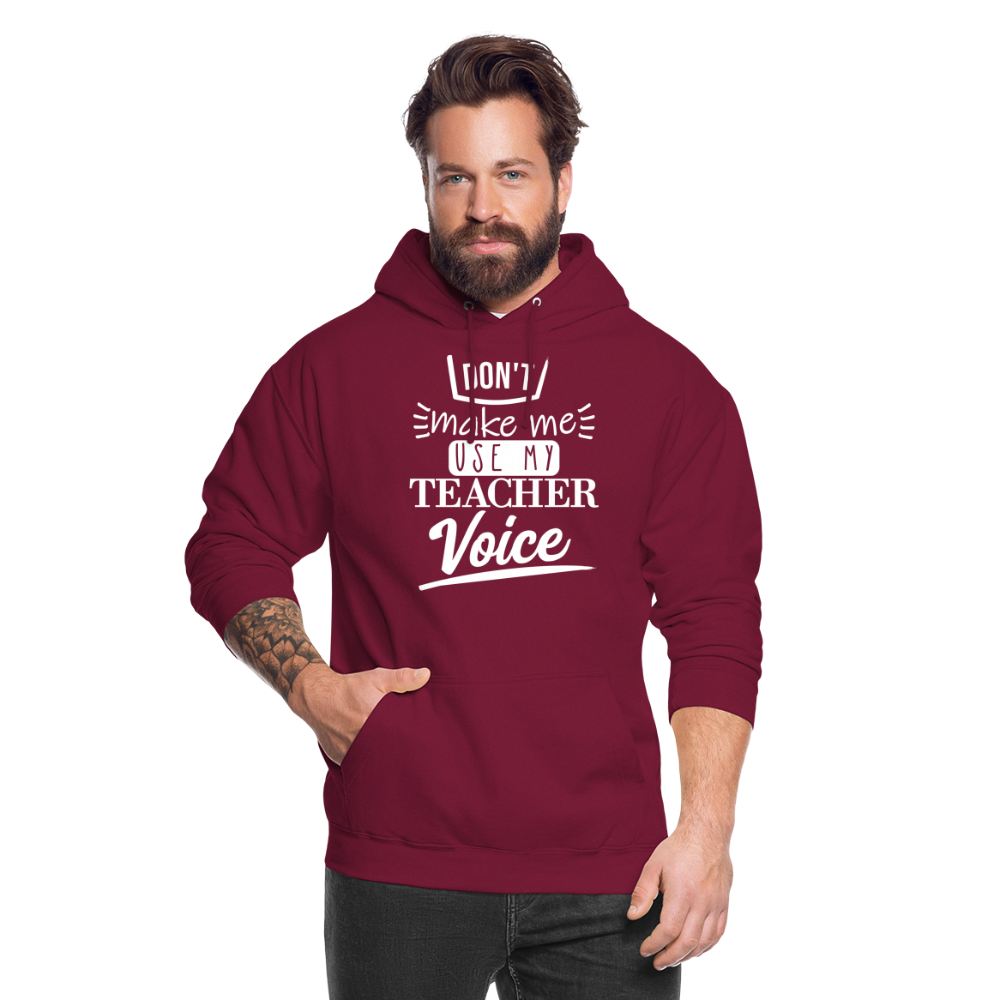 Teacher voice - Unisex Hoodie - Bordeaux