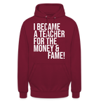 Money & Fame - Hoodie - Bordeaux