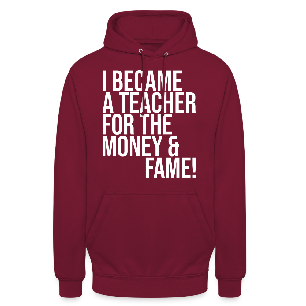 Money & Fame - Hoodie - Bordeaux