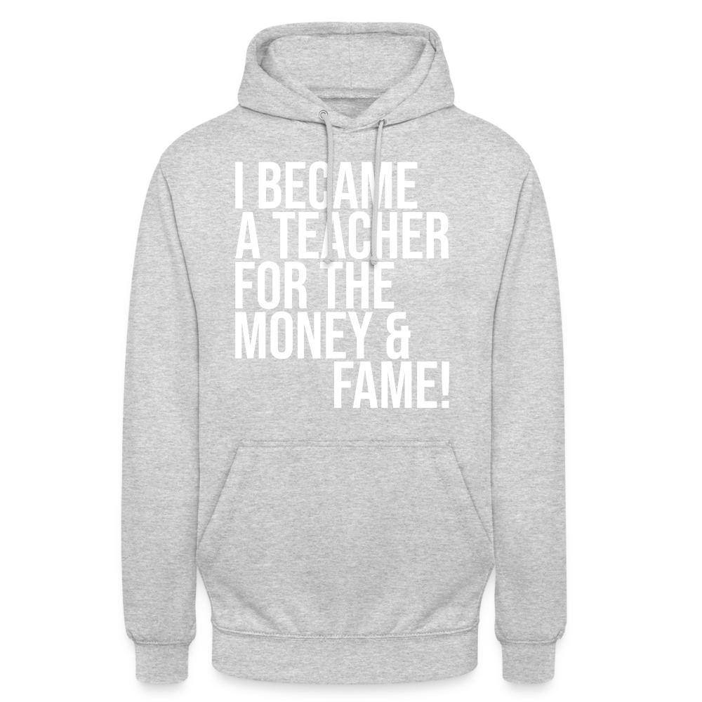 Money & Fame - Hoodie - Hellgrau meliert