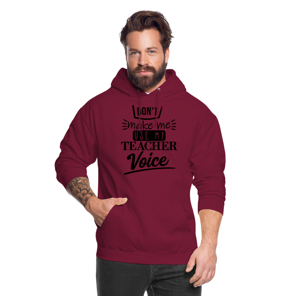 Teacher voice - Unisex Hoodie - Bordeaux