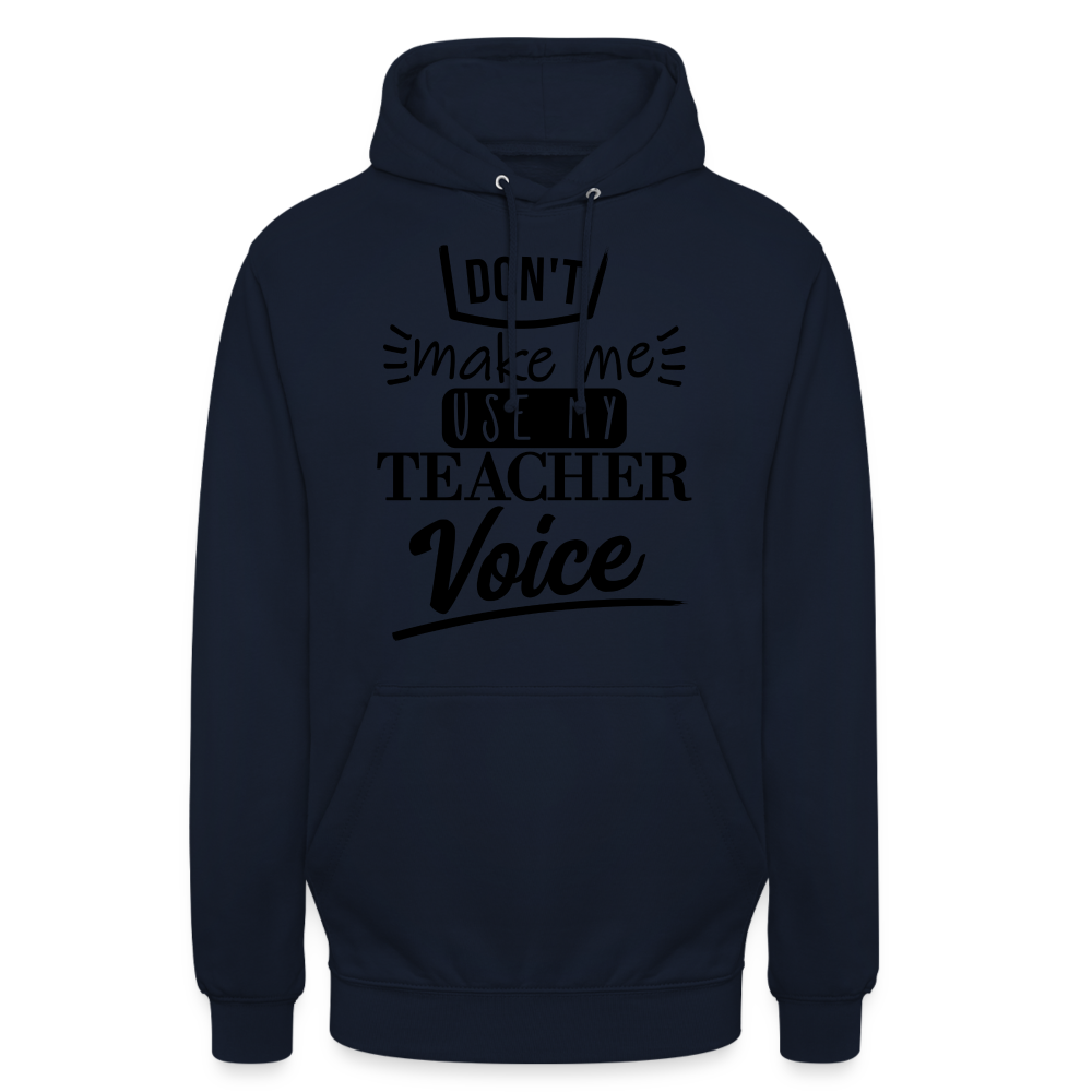 Teacher voice - Unisex Hoodie - Navy