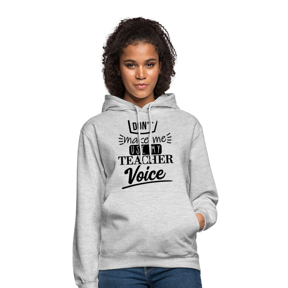 Teacher voice - Unisex Hoodie - Hellgrau meliert